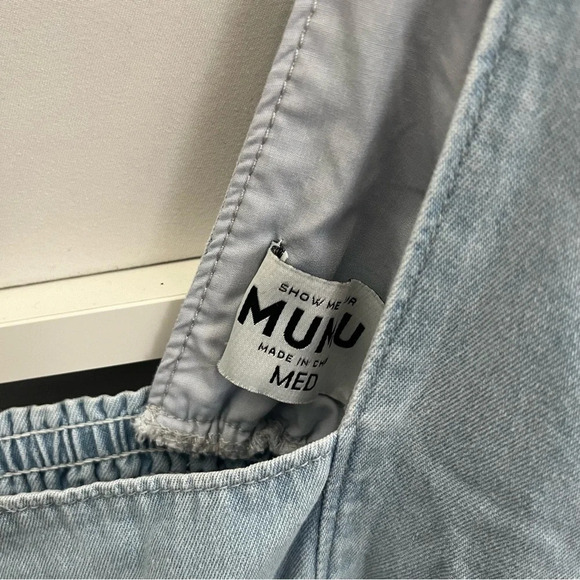 Show Me Your Mumu Smitten Babydoll Dress in Sky Blue - Picture 7 of 8